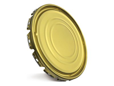 غطاء العبوات المعدنية المجعد